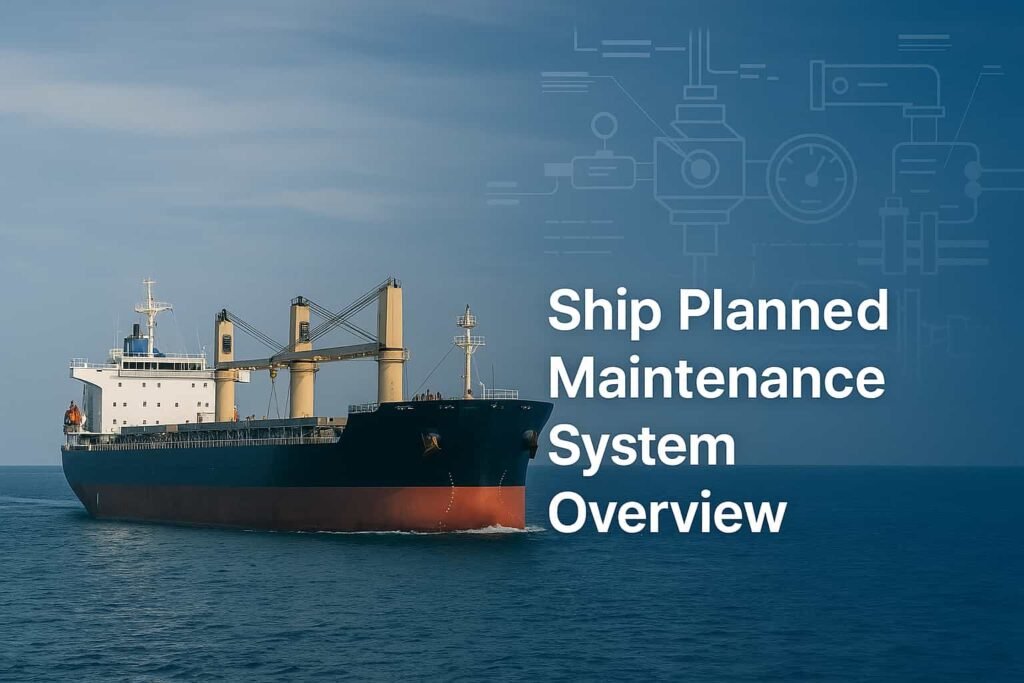 Ship maintenance system overview graphic